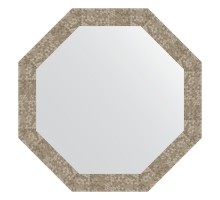 Зеркало настенное Octagon EVOFORM в багетной раме соты титан, 73х73 см, BY 3750