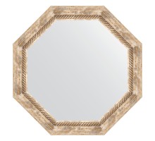 Зеркало настенное Octagon EVOFORM в багетной раме прованс с плетением, 63,2х63,2 см, BY 3758