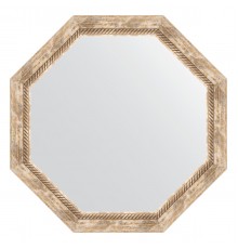 Зеркало настенное Octagon EVOFORM в багетной раме прованс с плетением, 73,2х73,2 см, BY 3759