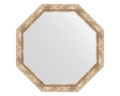 Зеркало настенное Octagon EVOFORM в багетной раме прованс с плетением, 73,2х73,2 см, BY 3759