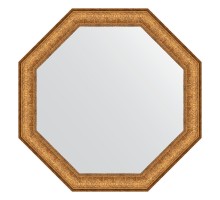 Зеркало настенное Octagon EVOFORM в багетной раме медный эльдорадо, 73,6х73,6 см, BY 3762