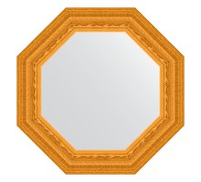 Зеркало настенное Octagon EVOFORM в багетной раме сусальное золото, 54,8х54,8 см, BY 3763