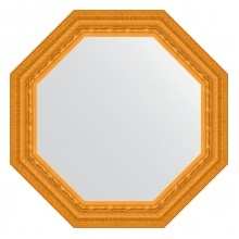 Зеркало настенное Octagon EVOFORM в багетной раме сусальное золото, 64,8х64,8 см, BY 3764
