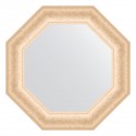 Зеркало настенное Octagon EVOFORM в багетной раме старый гипс, 55,2х55,2 см, BY 3769