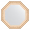 Зеркало настенное Octagon EVOFORM в багетной раме старый гипс, 65,2х65,2 см, BY 3770