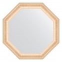 Зеркало настенное Octagon EVOFORM в багетной раме старый гипс, 75,2х75,2 см, BY 3771