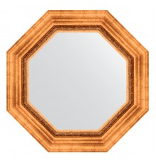 Зеркало настенное Octagon EVOFORM в багетной раме римское золото, 56,6х56,6 см, BY 3784