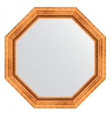 Зеркало настенное Octagon EVOFORM в багетной раме римское золото, 76,6х76,6 см, BY 3786