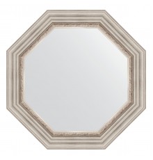 Зеркало настенное Octagon EVOFORM в багетной раме римское серебро, 66,6х66,6 см, BY 3788