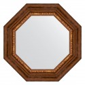 Зеркало настенное Octagon EVOFORM в багетной раме римская бронза, 56,6х56,6 см, BY 3790