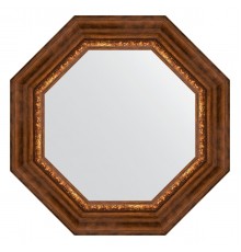 Зеркало настенное Octagon EVOFORM в багетной раме римская бронза, 56,6х56,6 см, BY 3790