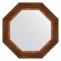Зеркало настенное Octagon EVOFORM в багетной раме римская бронза, 66,6х66,6 см, BY 3791