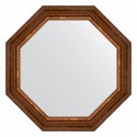 Зеркало настенное Octagon EVOFORM в багетной раме римская бронза, 76,6х76,6 см, BY 3792