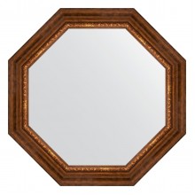 Зеркало настенное Octagon EVOFORM в багетной раме римская бронза, 76,6х76,6 см, BY 3792