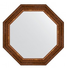 Зеркало настенное Octagon EVOFORM в багетной раме римская бронза, 76,6х76,6 см, BY 3792