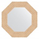 Зеркало настенное Octagon EVOFORM в багетной раме золотые дюны, 56,6х56,6 см, BY 3796
