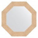 Зеркало настенное Octagon EVOFORM в багетной раме золотые дюны, 66,6х66,6 см, BY 3797