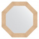 Зеркало настенное Octagon EVOFORM в багетной раме золотые дюны, 76,6х76,6 см, BY 3798