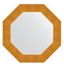 Зеркало настенное Octagon EVOFORM в багетной раме чеканка золотая, 66,6х66,6 см, BY 3800