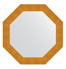 Зеркало настенное Octagon EVOFORM в багетной раме чеканка золотая, 76,6х76,6 см, BY 3801