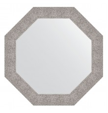Зеркало настенное Octagon EVOFORM в багетной раме чеканка серебряная, 76,6х76,6 см, BY 3804