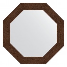 Зеркало настенное Octagon EVOFORM в багетной раме бронзовая лава, 76,6х76,6 см, BY 3807