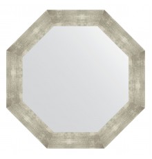 Зеркало настенное Octagon EVOFORM в багетной раме алюминий, 76,6х76,6 см, BY 3813