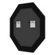 Зеркало настенное Octagon EVOFORM в багетной раме травленое серебро, 59,2х59,2 см, BY 3820