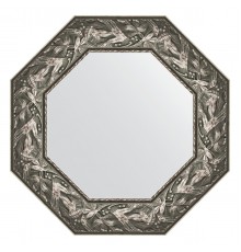 Зеркало настенное Octagon EVOFORM в багетной раме византия серебро, 58,8х58,8 см, BY 3832
