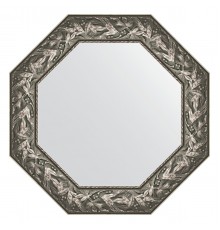 Зеркало настенное Octagon EVOFORM в багетной раме византия серебро, 68,8х68,8 см, BY 3833