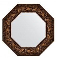 Зеркало настенное Octagon EVOFORM в багетной раме византия бронза, 58,8х58,8 см, BY 3835