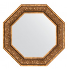 Зеркало настенное Octagon EVOFORM в багетной раме вензель бронзовый, 69,4х69,4 см, BY 3839