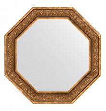 Зеркало настенное Octagon EVOFORM в багетной раме вензель бронзовый, 79,4х79,4 см, BY 3840