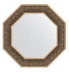 Зеркало настенное Octagon EVOFORM в багетной раме вензель серебряный, 69,4х69,4 см, BY 3842