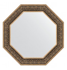 Зеркало настенное Octagon EVOFORM в багетной раме вензель серебряный, 79,4х79,4 см, BY 3843