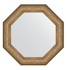 Зеркало настенное Octagon EVOFORM в багетной раме виньетка античная бронза, 80,6х80,6 см, BY 3852