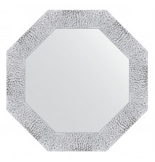 Зеркало настенное Octagon EVOFORM в багетной раме чеканка белая, 53х53 см, BY 3868