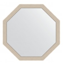 Зеркало настенное Octagon EVOFORM в багетной раме травленое серебро, 69х69 см, BY 3873