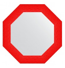 Зеркало настенное Octagon EVOFORM в багетной раме красная волна, 67х67 см, BY 3884