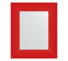 Зеркало настенное EVOFORM в багетной раме красная волна, 47х57 см, BY 3900