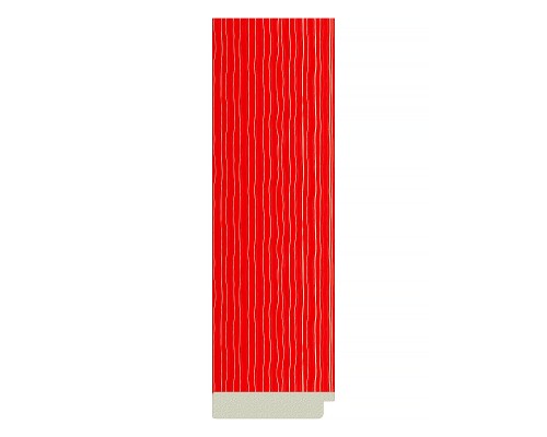 Зеркало настенное EVOFORM в багетной раме красная волна, 70х70 см, BY 3904