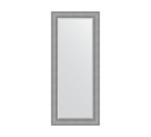 Зеркало настенное с фацетом EVOFORM в багетной раме серебряная кольчуга, 67х157 см, BY 3941
