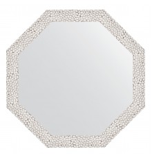 Зеркало настенное Octagon EVOFORM в багетной раме чеканка белая, 53х53 см, BY 3955