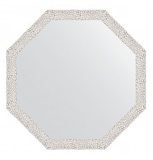 Зеркало настенное Octagon EVOFORM в багетной раме чеканка белая, 63х63 см, BY 3956