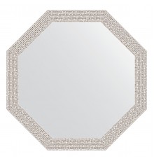 Зеркало настенное Octagon EVOFORM в багетной раме мозаика хром, 53х53 см, BY 3957
