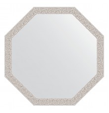 Зеркало настенное Octagon EVOFORM в багетной раме мозаика хром, 63х63 см, BY 3958