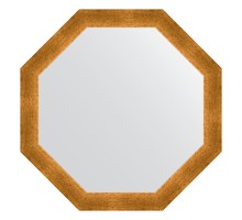 Зеркало настенное Octagon EVOFORM в багетной раме травленое золото, 65х65 см, BY 3974