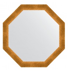 Зеркало настенное Octagon EVOFORM в багетной раме травленое золото, 65х65 см, BY 3974