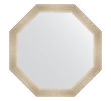 Зеркало настенное Octagon EVOFORM в багетной раме травленое серебро, 65х65 см, BY 3976