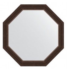 Зеркало настенное Octagon EVOFORM в багетной раме палисандр, 66х66 см, BY 3988